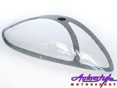 Hyundai Getz '06up Carbon Headlight Shields-0 Hyundai Getz '06up Carbon Headlight Shields-0