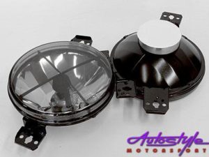 VW Golf 1 Smoked Crosshair Spotlights-0