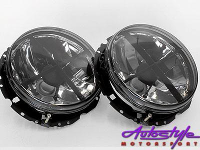 Vw Golf 1 Smoked Crosshair Headlights-0 Vw Golf 1 Smoked Crosshair Headlights-0