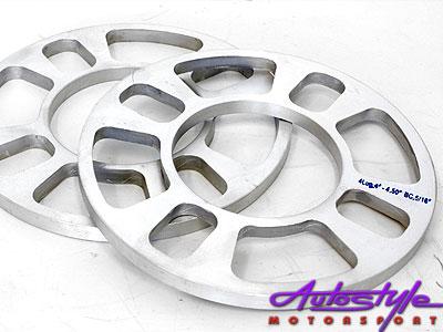 Evo 6mm Wheel Spacer (Pair)-0 Evo 6mm Wheel Spacer (Pair)-0