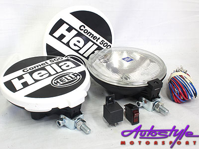 Hella Comet 500 Spotlamps (pair)-0 Hella Comet 500 Spotlamps (pair)-0