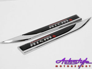 NISMO Nissan Chrome Fender Badges-0