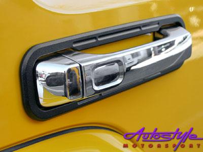 Hummer H3 Alluminium Door Surround Black-0 Hummer H3 Alluminium Door Surround Black-0