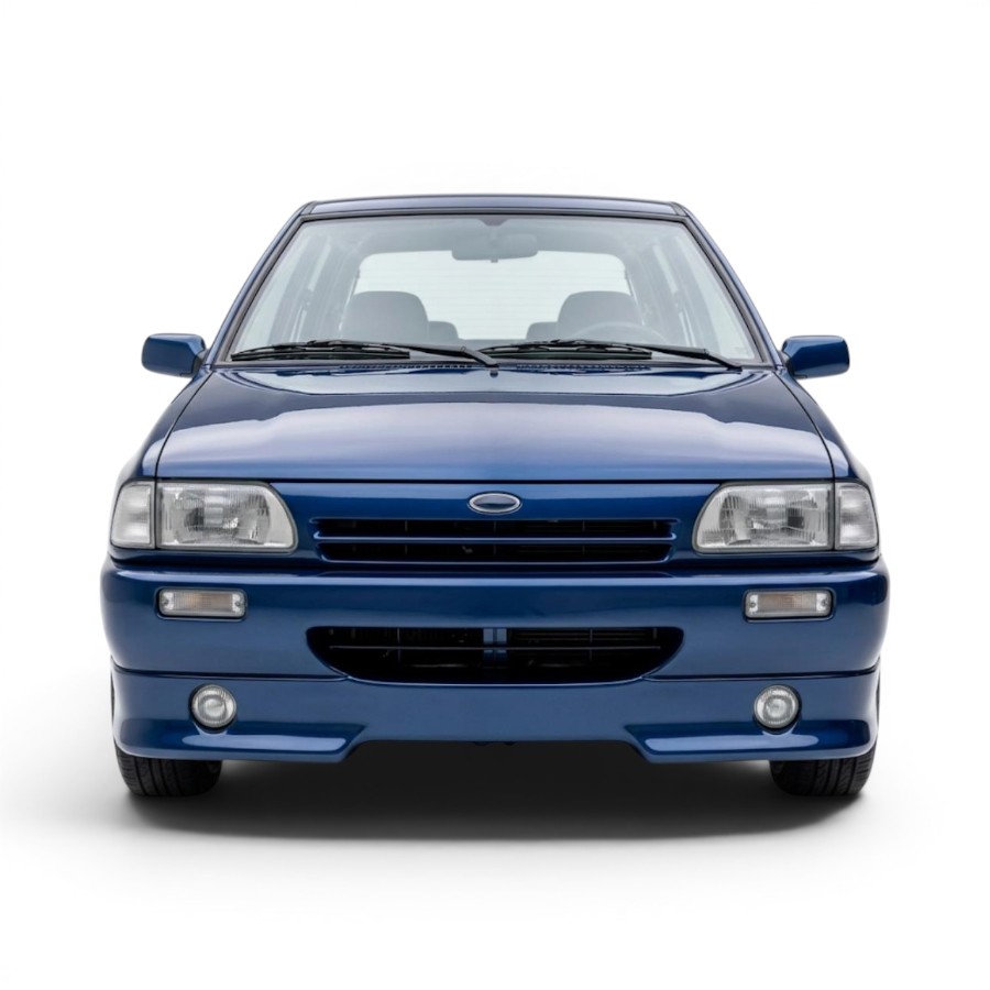 MF1FB001 mazda 323 front bumper 1495 FibreForce Racline Front Bumper for Mazda 323 with Spotlamp Holes (excludes spotlamps) - Image 1