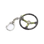 Sport Steering Wheel Design Keyring (Yellow)