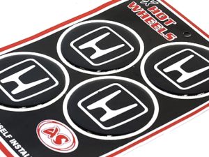 Honda Wheel Center cap decals-0