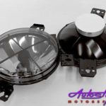 VW Golf 1 Smoked Crosshair Spotlights-0