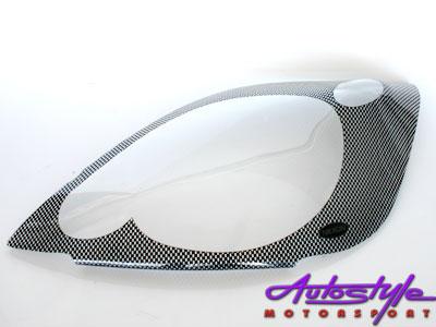 Ford Fiesta '05up Carbon Headlight Shields-0 Ford Fiesta '05up Carbon Headlight Shields-0