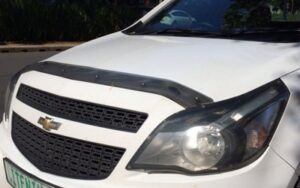 Chevrolet Utility Carbon look bonnet shield -0