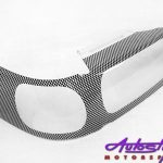 Toyota Tazz 2000up Carbon Fibre Look Headlight Shields-0