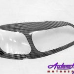 Opel Astra 99up Carbon Fibre Look Headlight Shields-0