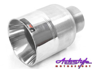 F1-X Senna 101mm Stainless Steel Exhaust Tip-0