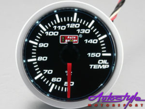 Autogauge Smoked Oil Temperature Gauge-0