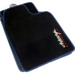 Autostyle Velour Black & Blue Floor Mats