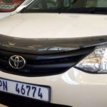 Carbon Fibre Look Bonnet Shield for Toyota Etios 2012up