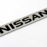 Nissan Silver Raised Badge Sticker-0
