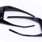 VW Golf Mk7 R400 Style Gloss Black Rear bumper Canards (pair)