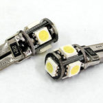 T10 5LED SMD Led Parklight Bulbs with Canceller (pair)-0