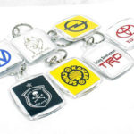 Assorted Plastic Logo Keyrings-0