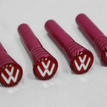 VW Red Doorpins with VW Logo-0