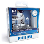 Philips H4 55w CrystalVision Headlight Bulbs-0