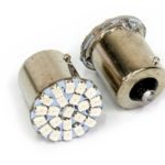 Single Contact 22LED Red Bulbs (pair)-0