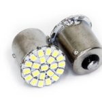 Single Contact 22LED White Bulbs (pair)