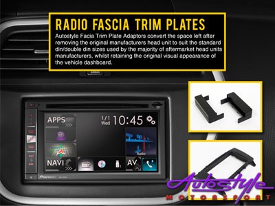 Radio Fascia Trim Plate For Audi A3 03 12 Single Din Autostyle