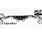 Isuzu Matt Black Vinyl Sticker Set-0