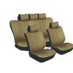 Stingray Galaxy Leather Look 11pc Seat Cover Set (beige)