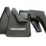 VW Golf 1 Velociti Chrome Badge Mudflaps (set)-0