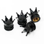Crown Design Wheel Valve Caps-0