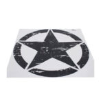 Vinyl door sticker for Jeep (star round border)