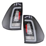 Toyota Hilux 2016 Smoked Black LEDbar  Tailights (set)