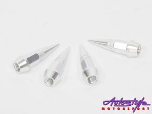 Decorative Spikes Valve Caps (silver)-0