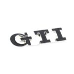 Gti Black & Chrome Sticker Badge-0