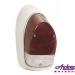 VW Classic Beetle 68-74 Red/White Tailight (LHS)-0