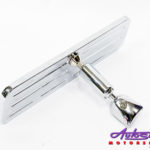 Chrome Striple Line design Retro Rear View Mirror-0