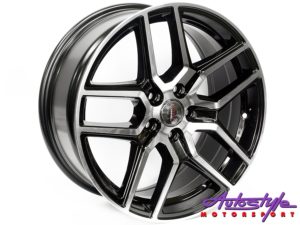 18" A-Line Chicane 5/112 BKMF Alloy Wheels-0