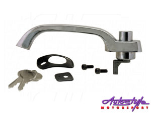 VW Classic Bus T2 Cab Door Handle with Keys Chrome-0
