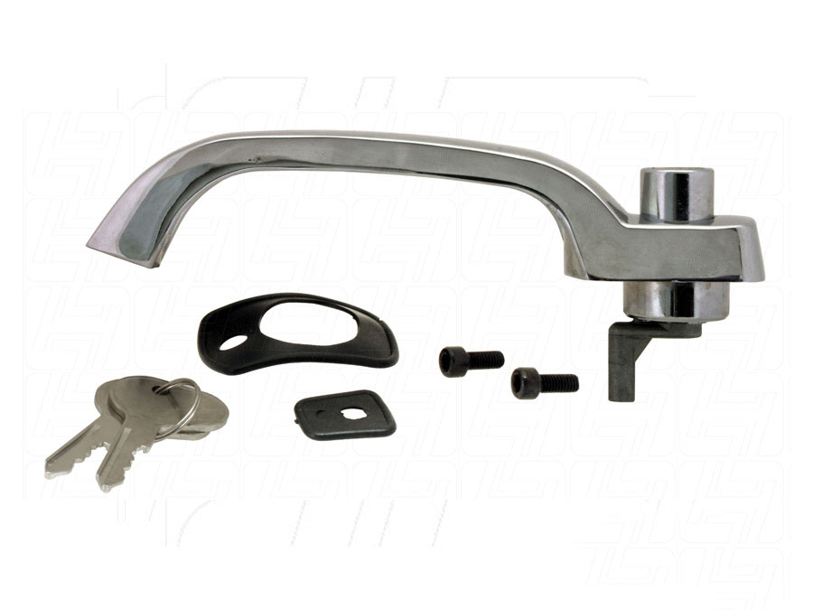 VW Classic Bus T2 Cab Door Handle with Keys Chrome-0 VW Classic Bus T2 Cab Door Handle with Keys Chrome-0