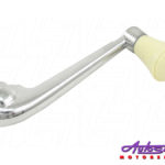 VW Classic Beetle Window Winder Handle Chrome with Ivory Knob Pair-0
