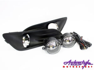 Ford Fiesta 2013+ Bumper Foglamps with Grille & Harness-0