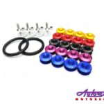 Universal Aluminum JDM Quick Release Fasteners For Bumpers (gold)-0