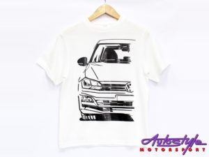 VW Polo Silhouette Design T-Shirt – 7 to 8yo kids size (asst colours)-0
