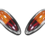 Porsche 356 Amber/Red Teardrop Tailights (pair)