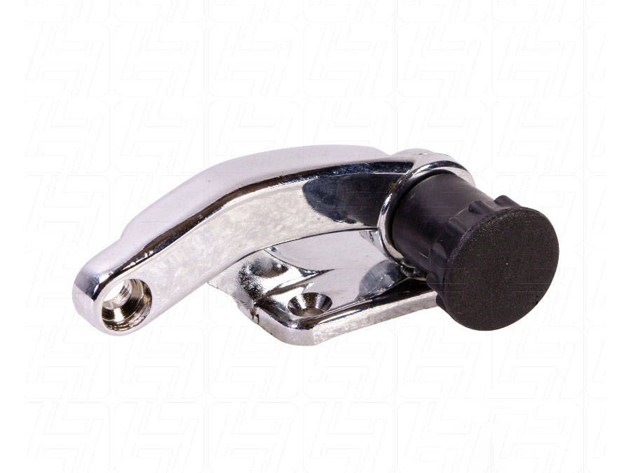 VWORP379 VW Beetle Chrome Pop-out Latch with Black Knob for Left Rear Quarter Window - Image 1