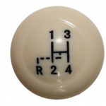 Vintage Speed Gear Knob with Stock Shift Pattern Ivory 10mm Thread