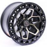 17" A-Line Quake 6/139 Satin black Machined Face Alloy Wheels