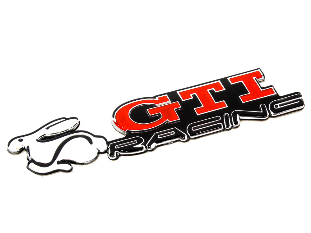 HSB396-14cm Gti Rabbit Racing Sticker Badge (14cm) - Image 1